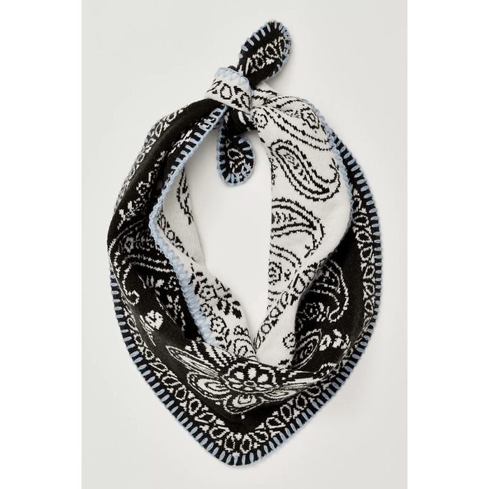 Free People Carmen Knitted Triangle Bandana Angel White Accessories Parts and Labour Hood River Oregon Clothing Store