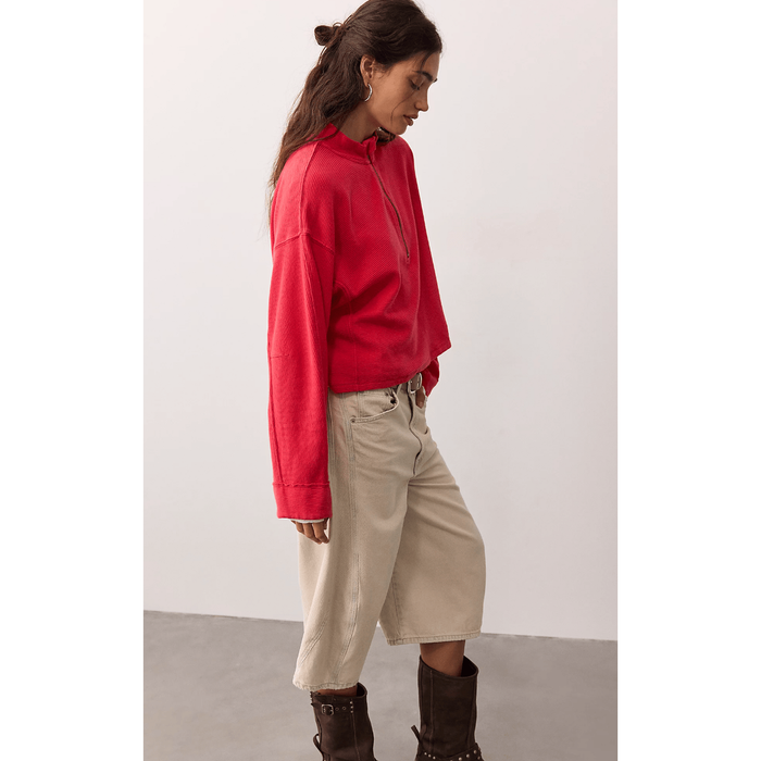 Free People Celeste Quarterzip Shirts & Tops Parts and Labour Hood River Oregon Clothing Store