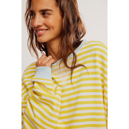 Free People Classic Striped Oversized Crewneck Shirts & Tops Parts and Labour Hood River Oregon Clothing Store