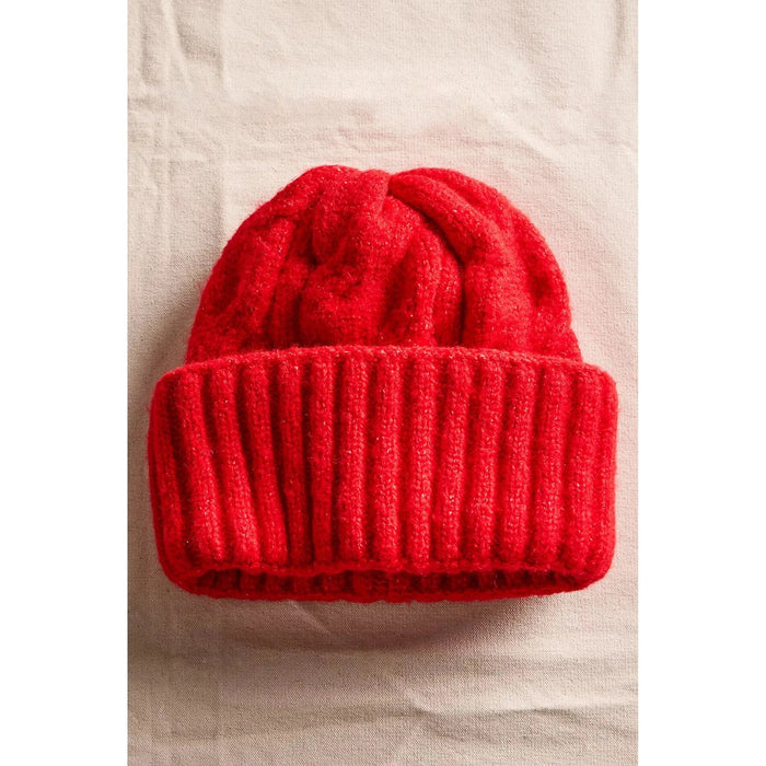 Free People Coastline Beanie Bright Red / One Size Hats Parts and Labour Hood River Oregon Clothing Store