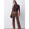 Free People Easy Does It Printed Long Sleeve Black Combo / XS Shirts & Tops Parts and Labour Hood River Oregon Clothing Store