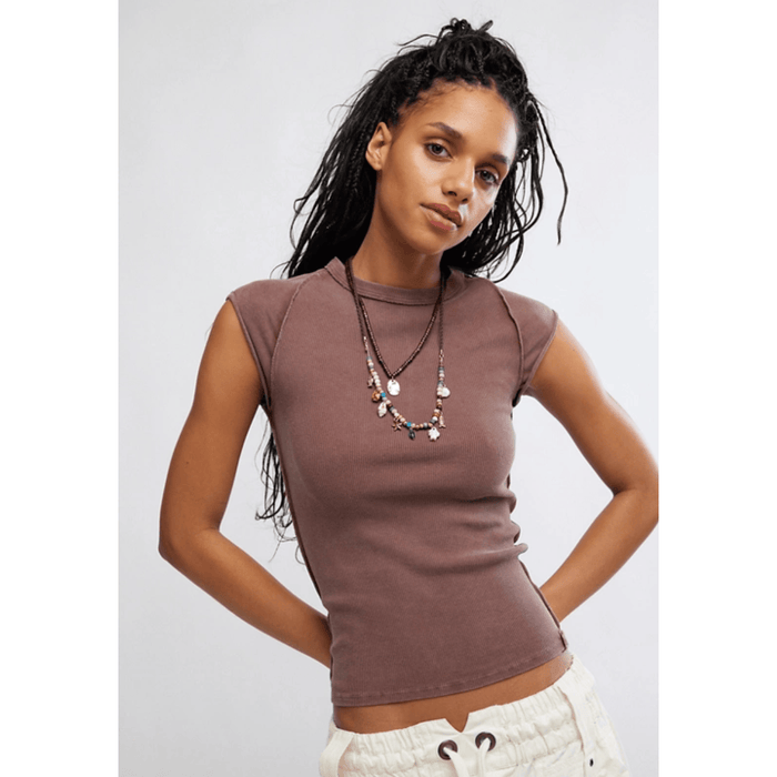 Free People Ever Had Tee Brunette / XS Shirts & Tops Parts and Labour Hood River Oregon Clothing Store