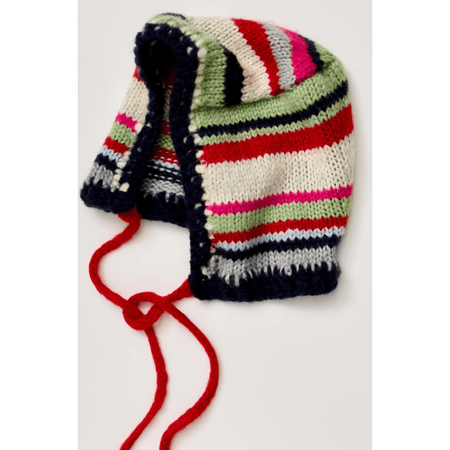Free People Evie Multi Stripe Bonnet Navy Combo Accessories Parts and Labour Hood River Oregon Clothing Store