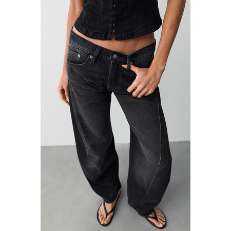 Free People Fable Low-Rise Twisted Bow Jeans Bottoms Parts and Labour Hood River Oregon Clothing Store