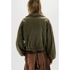 Free People FP One Birdie Washed Jacket Olive Green / XS Coats & Jackets Parts and Labour Hood River Oregon Clothing Store