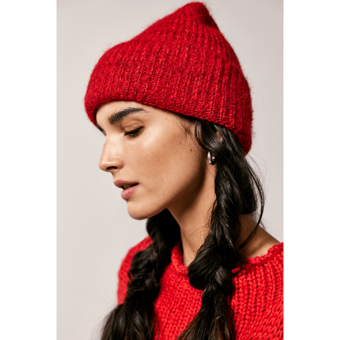Free People Frostline Beanie Red Accessories Parts and Labour Hood River Oregon Clothing Store