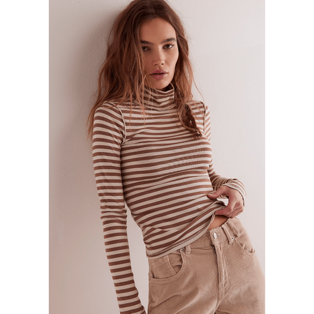 Free People Good Good Stripe Turtleneck Shirts & Tops Parts and Labour Hood River Oregon Clothing Store
