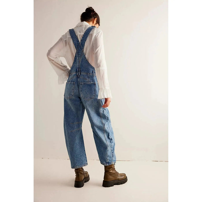 Free People Good Luck Barrel Overall Denim Parts and Labour Hood River Oregon Clothing Store