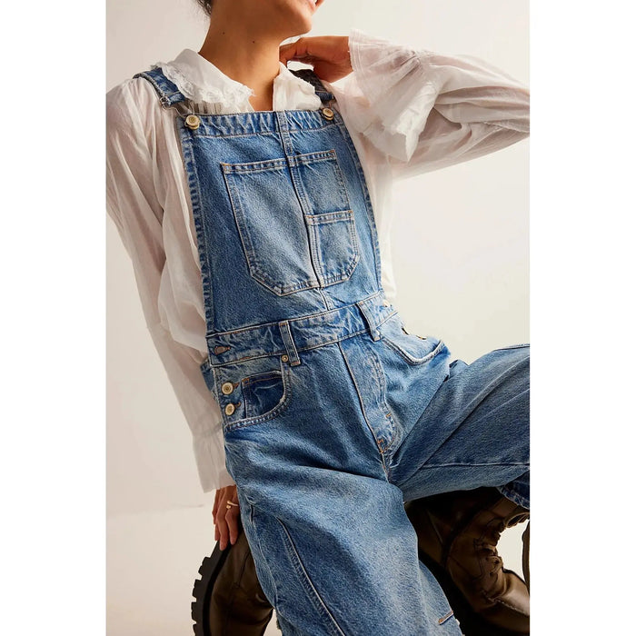 Free People Good Luck Barrel Overall Denim Parts and Labour Hood River Oregon Clothing Store