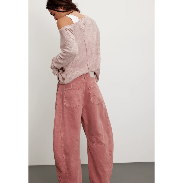 Free People Good Luck Mid Rise Barrel Jean Bottoms Parts and Labour Hood River Oregon Clothing Store