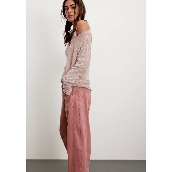 Free People Good Luck Mid Rise Barrel Jean Bottoms Parts and Labour Hood River Oregon Clothing Store