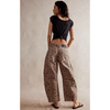 Free People Good Luck Printed Barrel Jeans Bottoms Parts and Labour Hood River Oregon Clothing Store