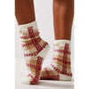 Free People Hilarie Plaid Crew Socks Ivory Combo / One Size Accessories Parts and Labour Hood River Oregon Clothing Store