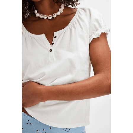 Free People Issa Tee Ivory / XS Shirts & Tops Parts and Labour Hood River Oregon Clothing Store