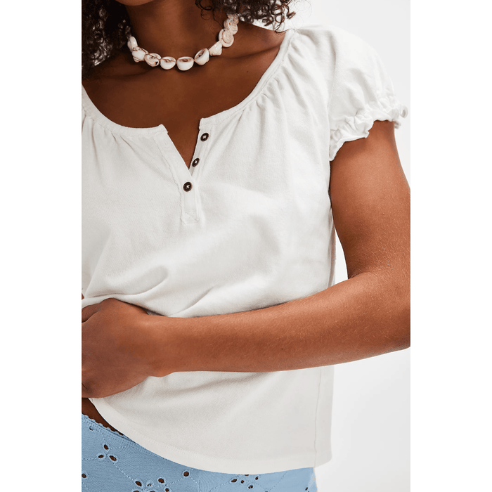 Free People Issa Tee Ivory / XS Shirts & Tops Parts and Labour Hood River Oregon Clothing Store