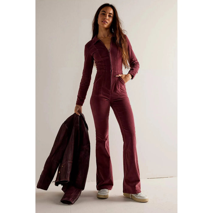 Free People Jayde Cord Flare Jumpsuit Dresses & Jumpsuits Parts and Labour Hood River Oregon Clothing Store
