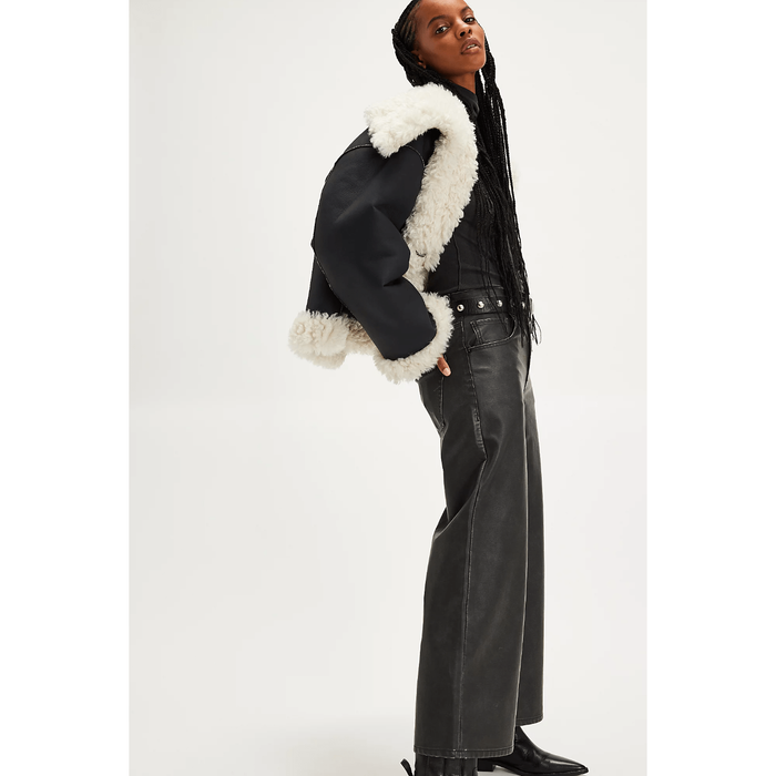 Free People Kiki Sherpa Jacket Coats & Jackets Parts and Labour Hood River Oregon Clothing Store
