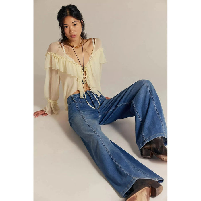 Free People Libre Wide-Leg Jeans Denim Parts and Labour Hood River Oregon Clothing Store