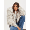 Free People Louder Please Hooded Faux Fur Jacket Coats & Jackets Parts and Labour Hood River Oregon Clothing Store
