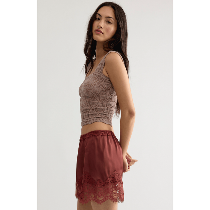 Free People Love Letter Cami Chocolate Malt / XS/S Shirts & Tops Parts and Labour Hood River Oregon Clothing Store