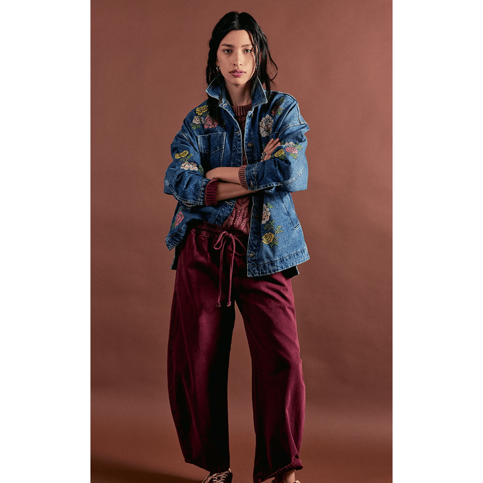 Free People Madison City Embroidered Jacket Coats & Jackets Parts and Labour Hood River Oregon Clothing Store