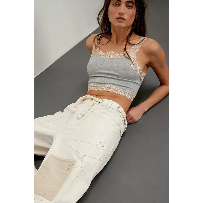 Free People Moxie Low Slung Pull-On Barrel Jeans Denim Parts and Labour Hood River Oregon Clothing Store