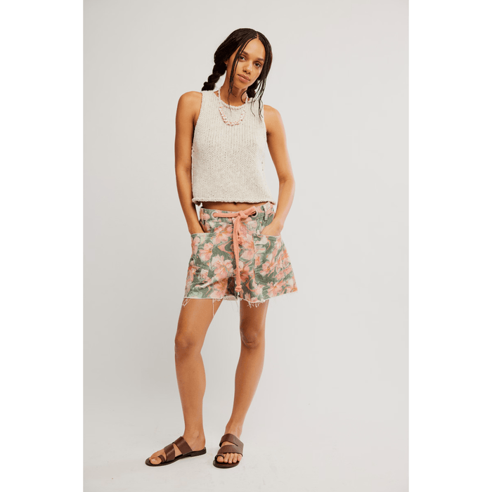 Free People Moxie Printed Short Denim Parts and Labour Hood River Oregon Clothing Store