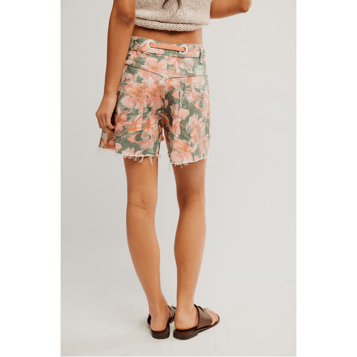 Free People Moxie Printed Short Denim Parts and Labour Hood River Oregon Clothing Store