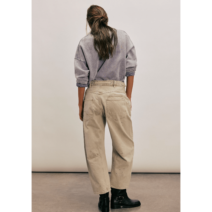 Free People Moxie Pull-On Barrel Jeans Bottoms Parts and Labour Hood River Oregon Clothing Store