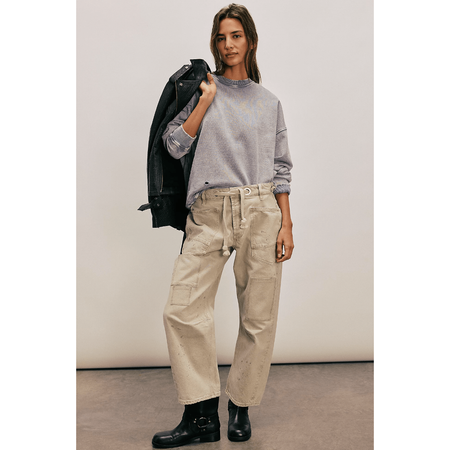 Free People Moxie Pull-On Barrel Jeans Bottoms Parts and Labour Hood River Oregon Clothing Store