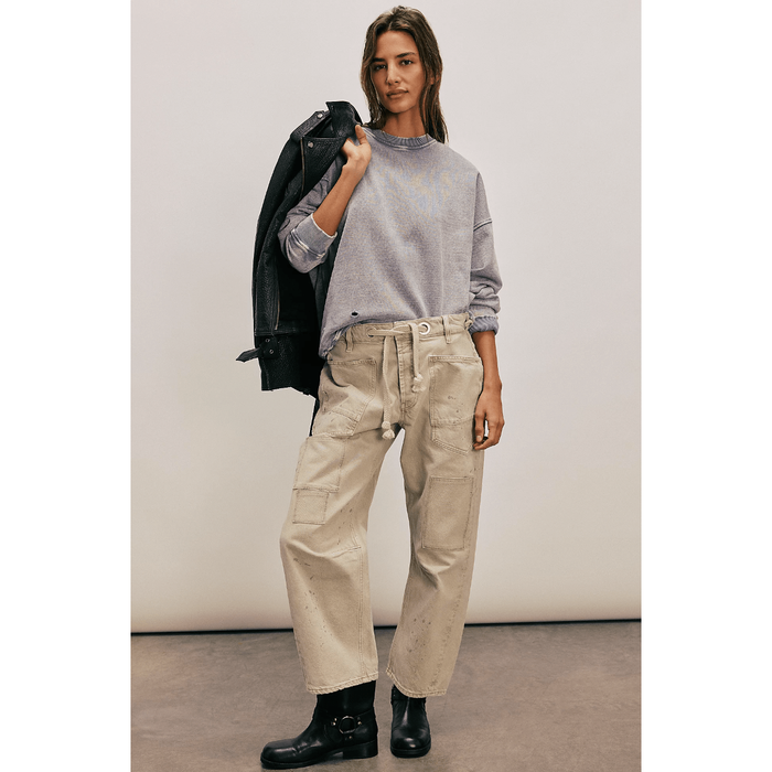 Free People Moxie Pull-On Barrel Jeans Bottoms Parts and Labour Hood River Oregon Clothing Store
