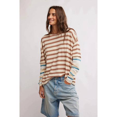 Free People Nina Long Sleeve Tee Shirts & Tops Parts and Labour Hood River Oregon Clothing Store