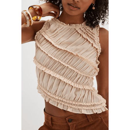 Free People Pink Sands Smocked Top Pink Sands / XS Shirts & Tops Parts and Labour Hood River Oregon Clothing Store