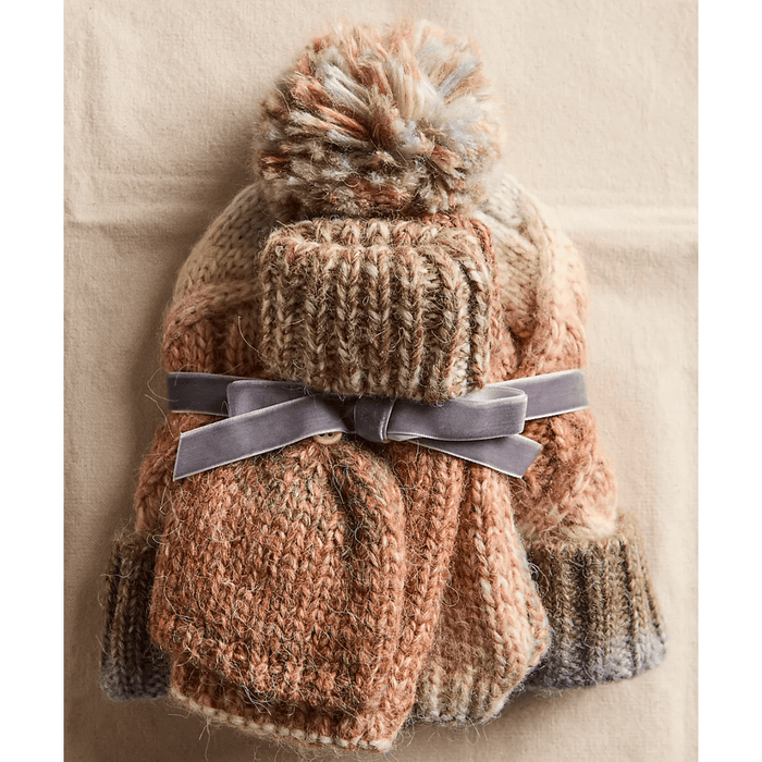 Free People Rainbow Run Hat + Glove Set Blue Combo Accessories Parts and Labour Hood River Oregon Clothing Store