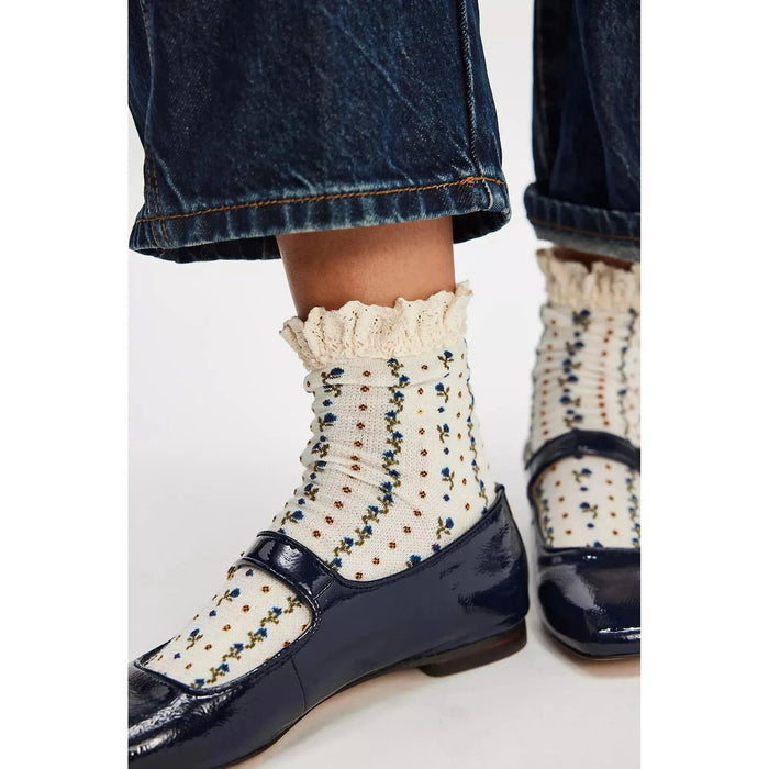 Free People Rosebud Waffle Knit Ankle Socks Accessories Parts and Labour Hood River Oregon Clothing Store
