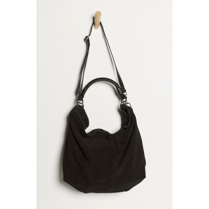 Free People Suzie Suede Slouch Tote Bag Black Accessories Parts and Labour Hood River Oregon Clothing Store