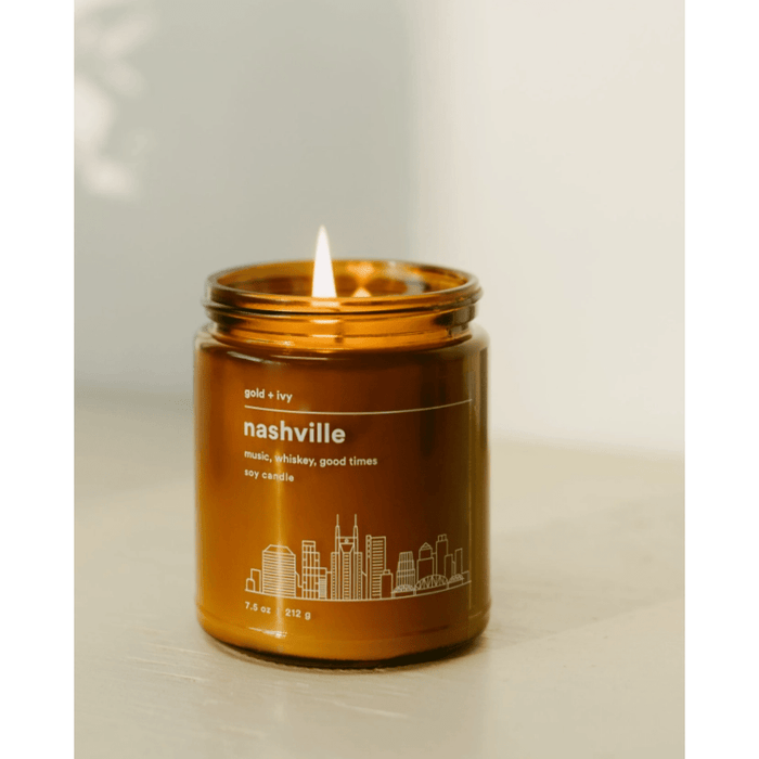 gold + ivy Nashville Soy Candle 7.5oz Apothecary Parts and Labour Hood River Oregon Clothing Store