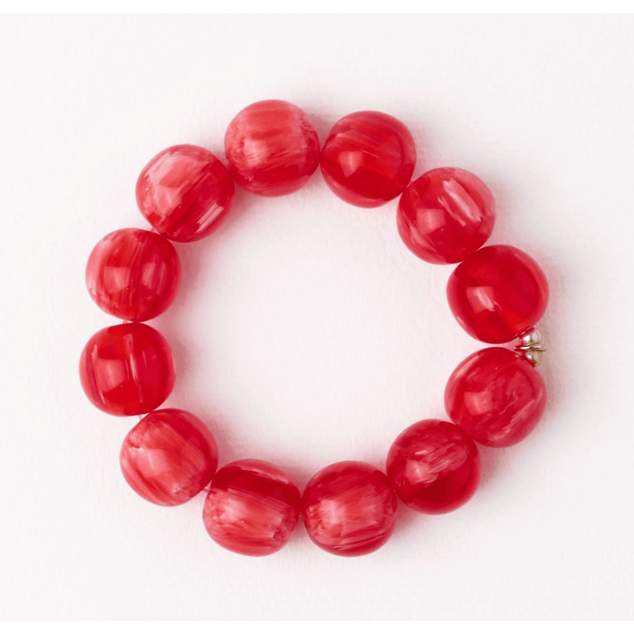 Ink + Alloy Cece Large Resin Bead Bracelet Red Accessories Parts and Labour Hood River Oregon Clothing Store