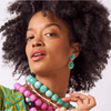 Ink + Alloy Elaine Semi-Precious Stone + Enamel Earrings Accessories Parts and Labour Hood River Oregon Clothing Store