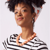 Ink + Alloy Iris Large Resin Bead Necklace Coral Accessories Parts and Labour Hood River Oregon Clothing Store