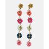 Ink + Alloy Multi Colored Flower Beaded Earrings Accessories Parts and Labour Hood River Oregon Clothing Store