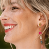 Ink + Alloy Multi Colored Flower Beaded Earrings Accessories Parts and Labour Hood River Oregon Clothing Store