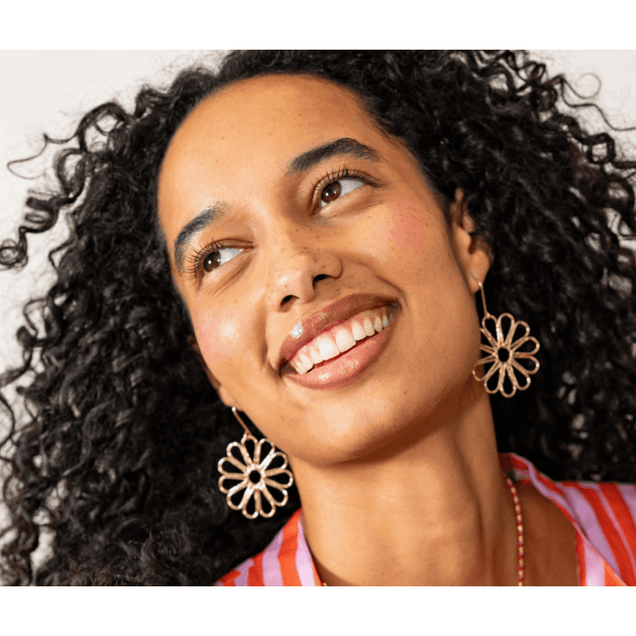 Ink + Alloy Stella Big Daisy Dangle Earrings Accessories Parts and Labour Hood River Oregon Clothing Store