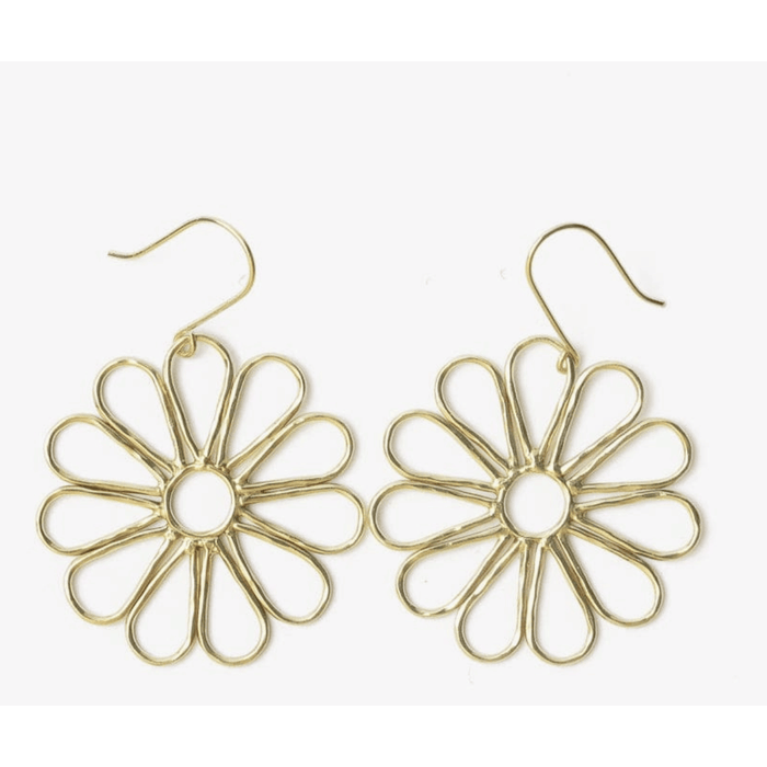 Ink + Alloy Stella Big Daisy Dangle Earrings Accessories Parts and Labour Hood River Oregon Clothing Store