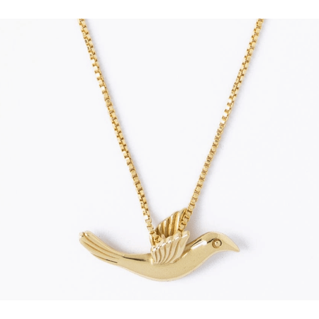 Ink + Alloy Wren Bird Pendant Necklace Accessories Parts and Labour Hood River Oregon Clothing Store