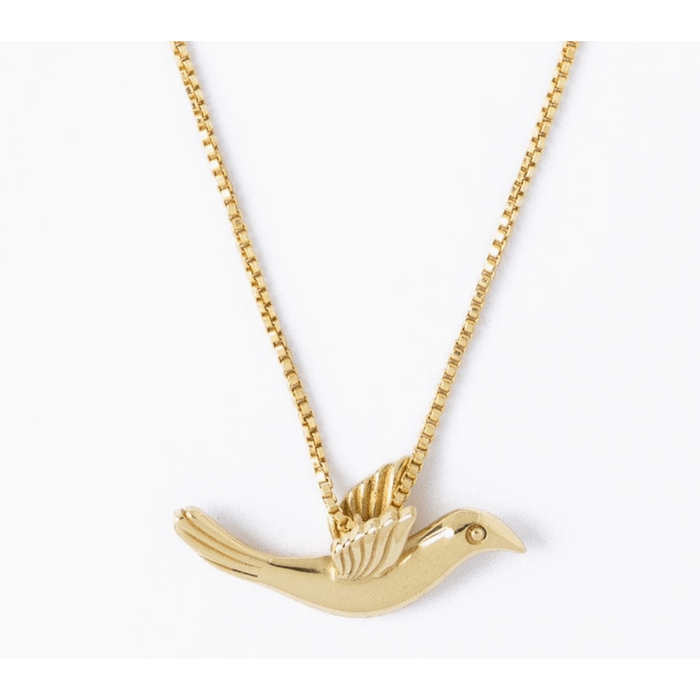 Ink + Alloy Wren Bird Pendant Necklace Accessories Parts and Labour Hood River Oregon Clothing Store