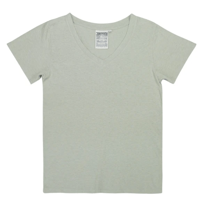 Jungmaven Paige V-Neck Tee Agave Green / XS Shirts & Tops Parts and Labour Hood River Oregon Clothing Store