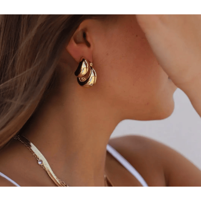 Katie Waltman Bonnie Chunky Teardrop Studs Accessories Parts and Labour Hood River Oregon Clothing Store