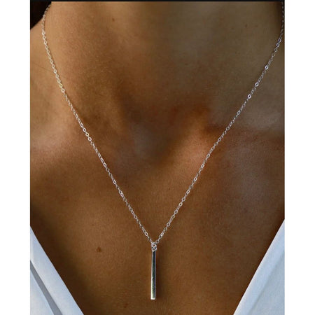 Katie Waltman Jewelry Petite Bar Necklace Silver Jewelry Parts and Labour Hood River Oregon Clothing Store