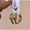 Katie Waltman Organic Gold Hoops Accessories Parts and Labour Hood River Oregon Clothing Store